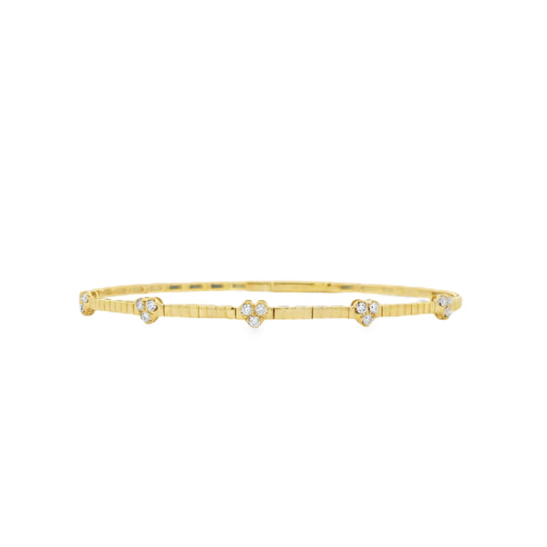 Diamond Heart Flex Bangle