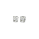 Baguette Illusion Studs