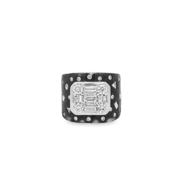 Diamond + Enamel Cigar Band