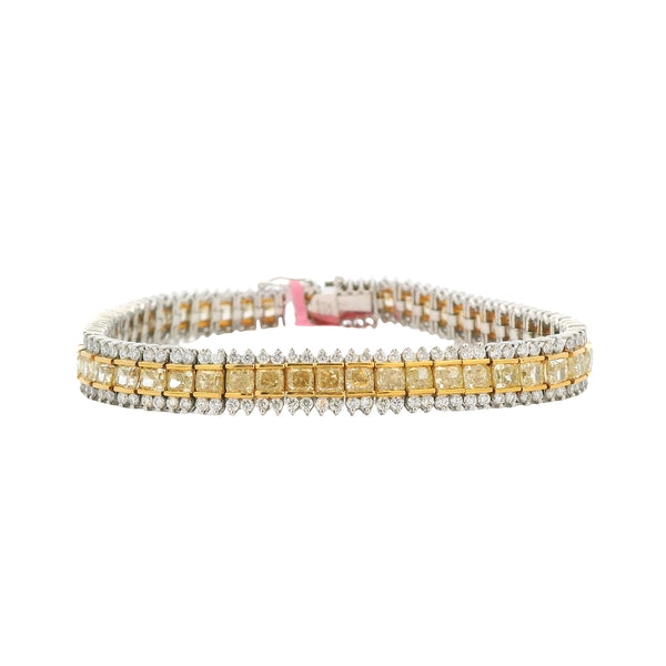 Fancy Yellow Diamond Spike Bracelet