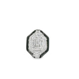 Enamel + Diamond Shield Ring
