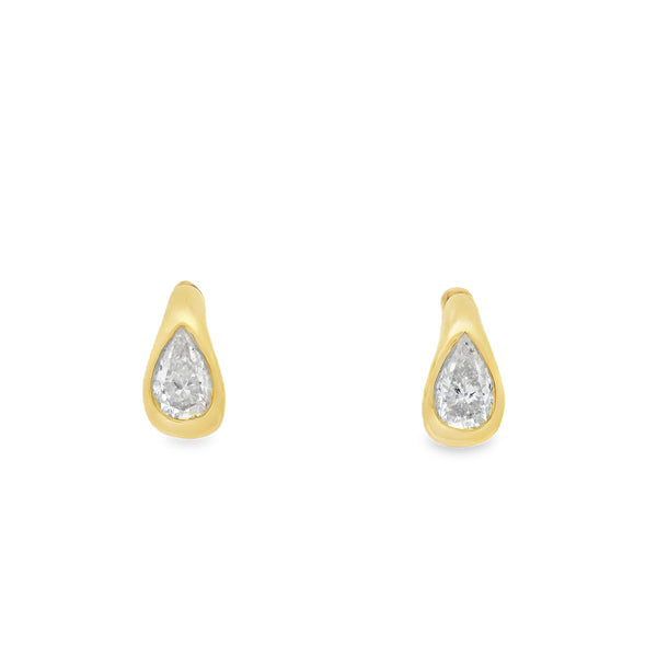 Burnished Set Pear Huggies