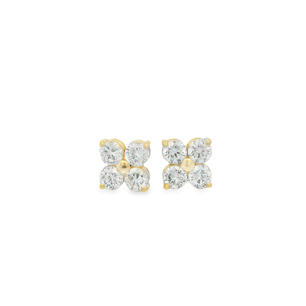 Quad Diamond Studs