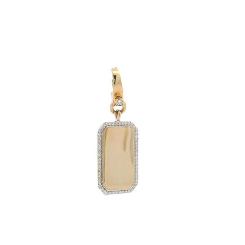 Pavé Dogtag Pendant