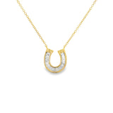 Baguette Horseshoe Necklace