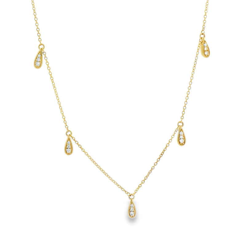 5 Station Drop Necklace