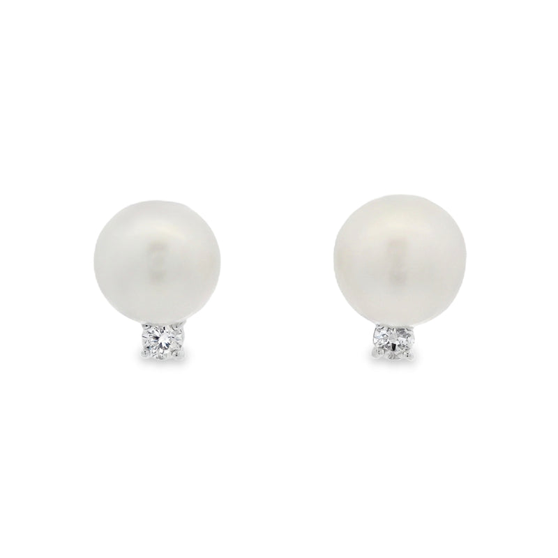 Pearl + Diamond Studs