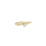 Diamond Wave Bypass Ring
