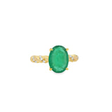Emerald Rope Ring