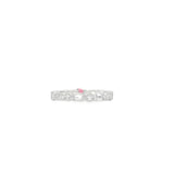 Milgrain Bezel Diamond Stacker Ring