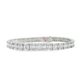 Emerald Illusion Diamond Tennis Bracelet