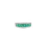 Diamond + Baguette Gemstone Ring