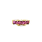 Diamond + Baguette Gemstone Ring