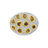 Fancy Diamond Cocktail Ring