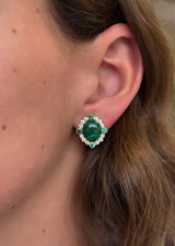 Cabochon Gemstone Earrings