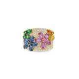 Rainbow Floral Ring