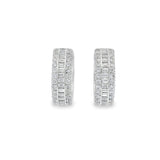 Small Baguette Diamond Huggies