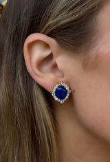 Cabochon Gemstone Earrings