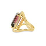 Watermelon Tourmaline Cocktail Ring