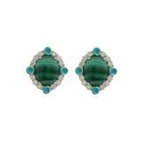 Cabochon Gemstone Earrings