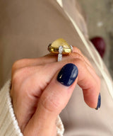 Yellow Sapphire Cocktail Ring