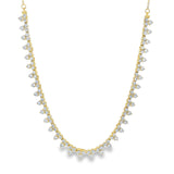 Trio Station Collar Necklace