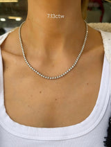 Scalloped Tennis Necklace