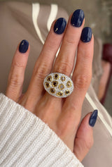 Fancy Diamond Cocktail Ring