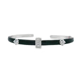 Enamel + Diamond Cuff