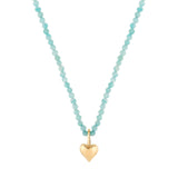 Gold Heart Beaded Necklace