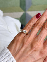 Emerald Pavé Pinky Ring
