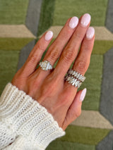 Vintage Geometric Diamond Ring