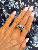 Green Tourmaline Cocktail Ring