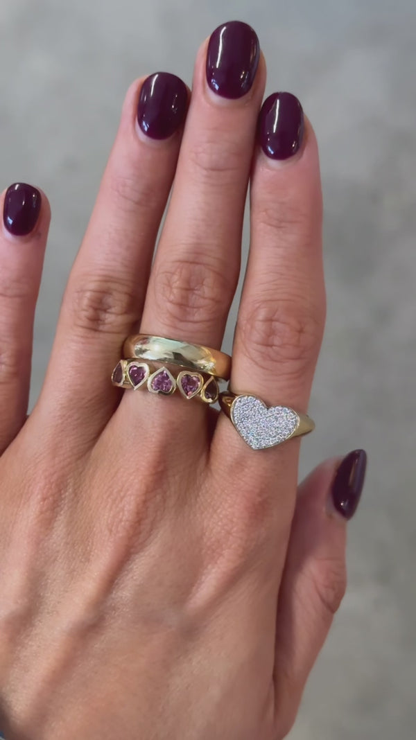 Heart Pavé Ring - VAULT SALE