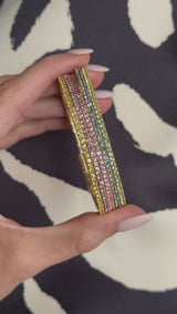 Pastel Gemstone Flex Bangles