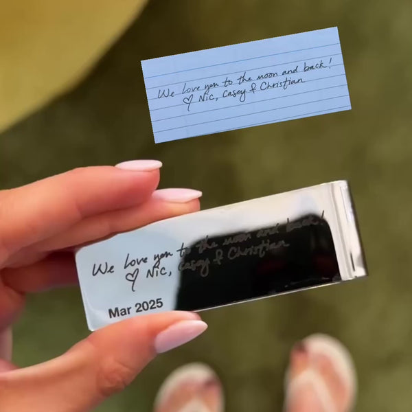 Clip para billetes grabado