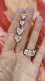 Diamond Heart Studs