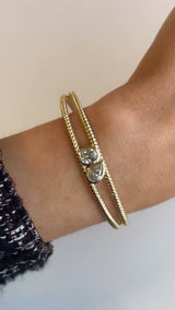 Mixed Shape Diamond Cuff