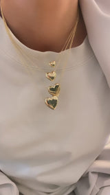 Mary Heart Necklace