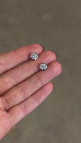 1.27ctw Bezel Diamond Studs - VAULT SALE