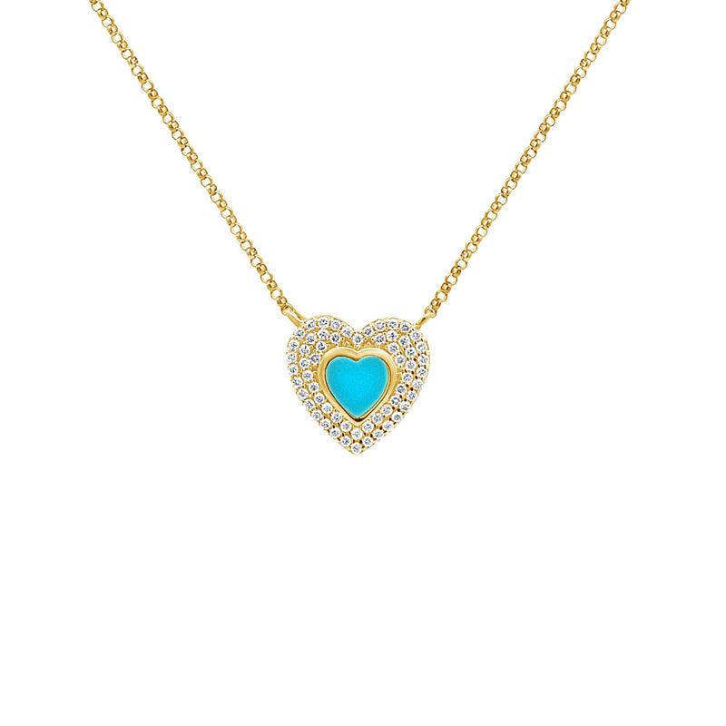 Turquoise Heart Necklace