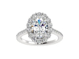 2.33ct Oval with Oversized Halo