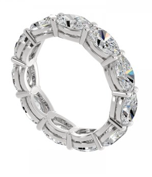 Oval East / West Eternity Band